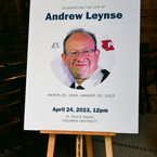 Andrew Leynse Celebration of Life sign