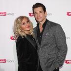 Orfeh, Andy Karl at step & repeat